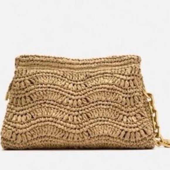Zara Raffia Straw Bag - Picture 2 of 3